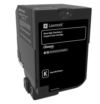 Lexmark 20K Black Return Program Toner Cartridge (CS720, CS725), Lexmark Black