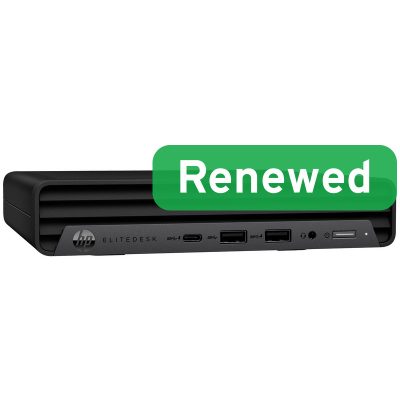 HP Renewed Grade B, EliteDesk 800 G6, Intel Core i5, i5-10500T, 16 GB, SSD, 256 GB, Intel UHD Graphics, Windows 11 Pro