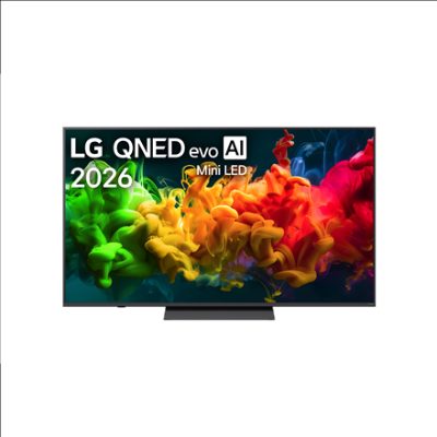LG QNED 4K evo AI Mini LED TV, 65QNED8EB3B, 65, Smart TV, webOS, UHD, Black