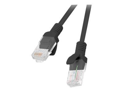 Patchcord CAT.6 UTP fluke passed, PCU6-10CC-0025-BK, 0.25 m, Black