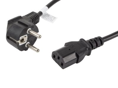 CEE 7/7 to IEC 320 C13 Power Cord, CA-C13C-11CC-0018-BK