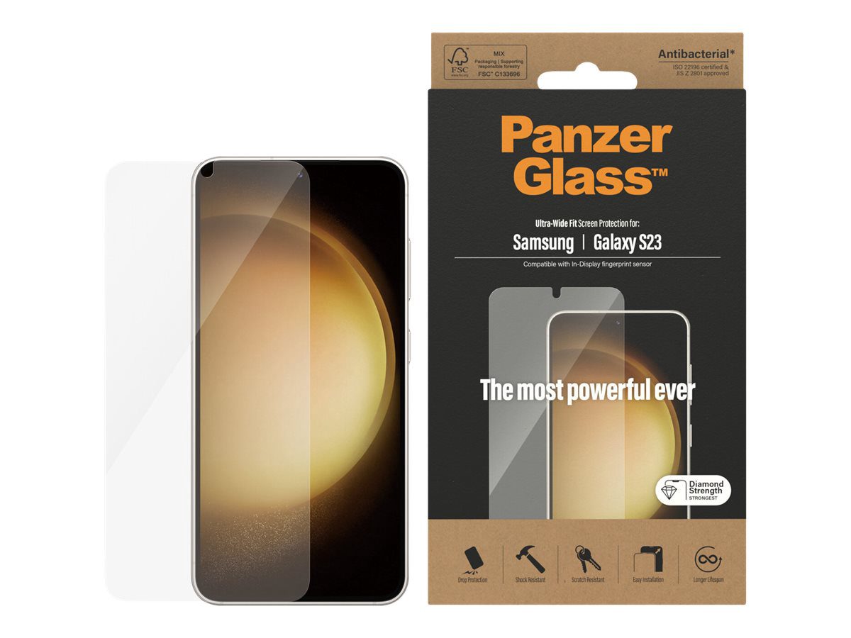 PanzerGlass Samsung Galaxy S23, Ultra-Wide Fit AB, PanzerGlass