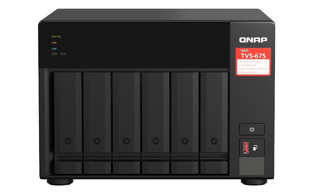NAS STORAGE TOWER 6BAY/NO HDD TVS-675-8G QNAP