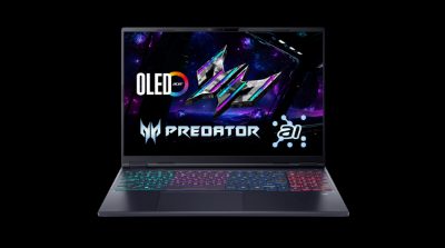Predator Helios Neo 16S AI PHN16S-71-7556, Abyssal Black, 16 ", OLED, WQXGA, 2560 x 1600 pixels, Intel Core Ultra 7, 255HX, 16 GB, DDR5, Solid-state drive capacity 1000 GB, NVIDIA GeForce RTX 5060, GDDR7, 8 GB, Windows 11 Home, 802.11ax, Bluetooth version 5.3, Keyboard language US international, Keyboard backlit, Warranty 24 month(s)