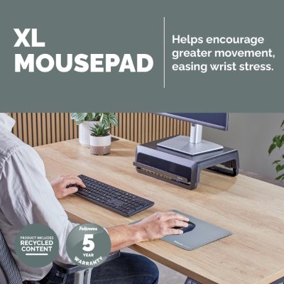 Fellowes XL Mousepad, Breyta, 280 x 210 x 2.5 mm, Marine
