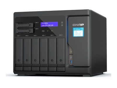8-Bay desktop NAS, TS-855X-8G, Intel Atom, C5125 8-core, Processor frequency 2.8 GHz, 8 GB