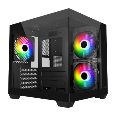 FSP Case, S140-BA, Black, Mini-ITX, uATX(M-ATX)