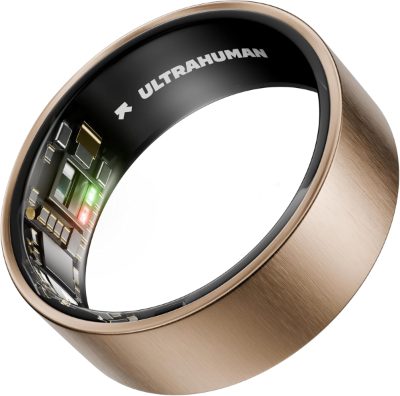 Ring Air, Brushed Rose Gold, Size 8, Smart Ring