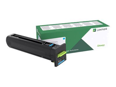 Lexmark CX825, 860 Cyan Return Programme 22K Toner Cartridge, Lexmark 82K2XC0, CX825,860 22K Toner Cartridge, Toner Cartridge, Cyan