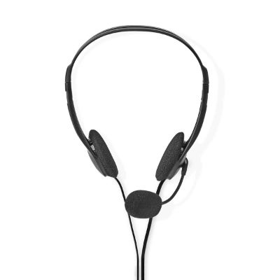 Nedis On-ear austiņas ar mikrofonu, melnas
