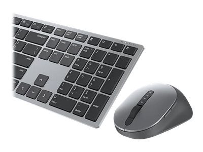 Premier Multi-Device Keyboard and Mouse, KM7321W, Keyboard and Mouse Set, Wireless, Batteries included, Wireless connection, EE, Titan grey