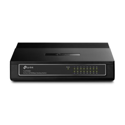 Switch, TL-SF1016D, Desktop, 10/100 Mbps (RJ-45) ports quantity 16, Power supply type External