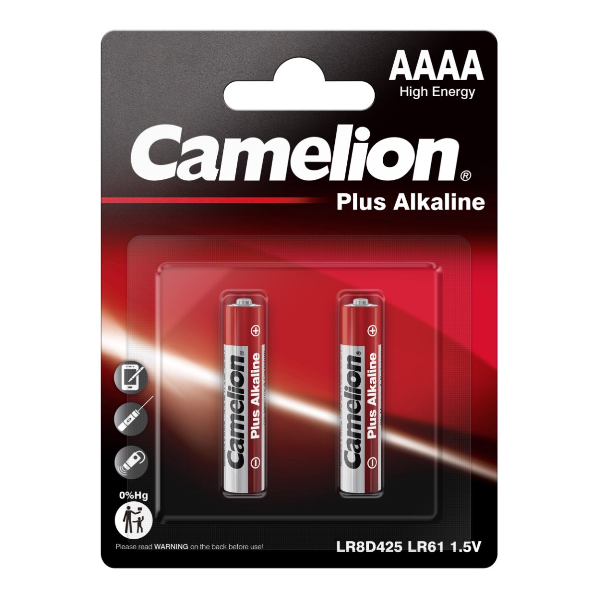 Plus Alkaline 1.5V (LR61), 2-pack, AAAA