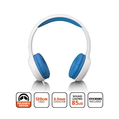 Lenco on-ear austiņas bērniem, zilas