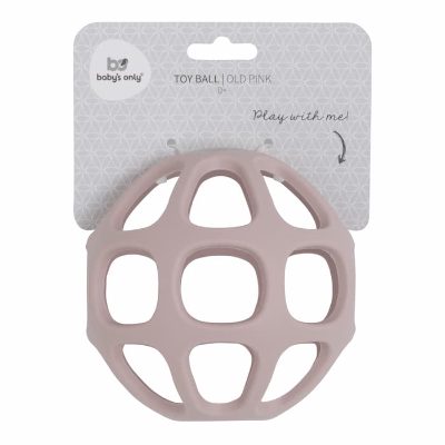 Baby's only silikona zobgrauznis bumba, 0+, Old pink