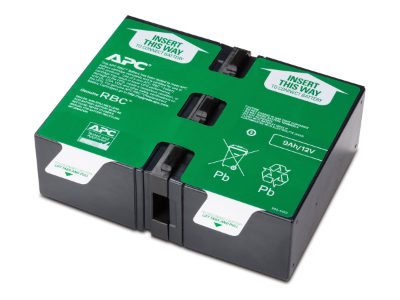 Schneider Electric APC replacement battery cartridge, VRLA battery, 9Ah, 24VDC, APCRBC124