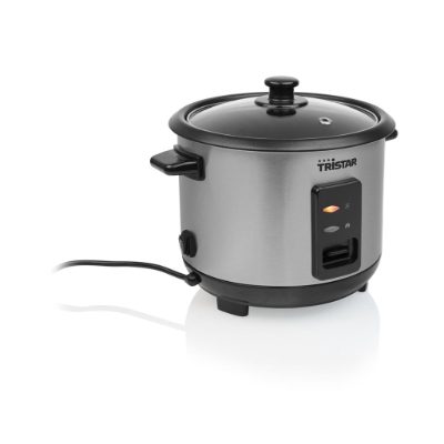 RK-6146, Rice cooker, 400 W, 1 L, Number of programs 0, Black/Stainless steel