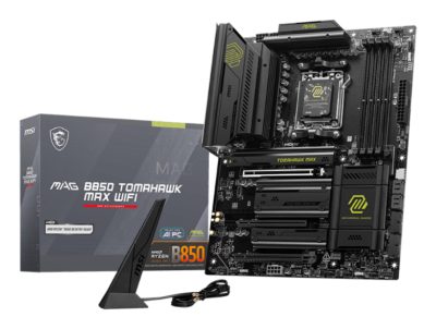 Mainboard, MSI, AMD B850, SAM5, ATX, Memory DDR5, Memory slots 4, 3xPCI-Express 16x, 4xM.2, 1xHDMI, 1xAudio-In, 1xAudio-Out, 4xUSB 2.0, 1xUSB 3.0, 2xUSB 3.2, 3xUSB-C, 1xRJ45, B850TOMAHAWKMAXWIFI