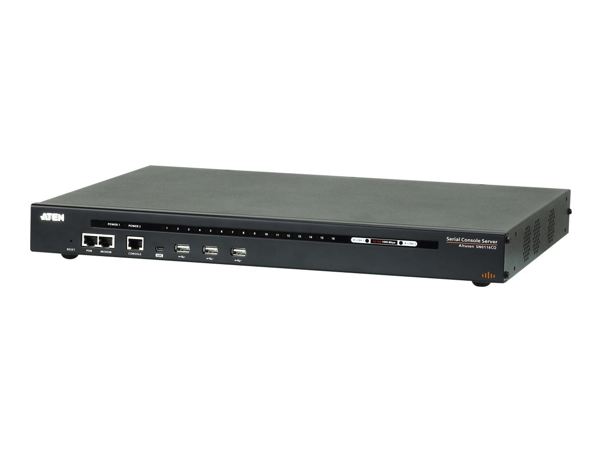 16-Port Serial Console Server with Dual Power/LAN, SN0116COA-G