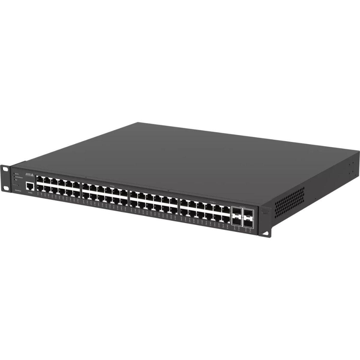 Switch, AXIS, D8248, Switch type Managed, Switch layer L2, Rack mounting Yes, 48xRJ-45 ports, RJ-45 Ports Type Gigabit Ethernet (10/100/1000), 4xFiber ports quantity, 10G support Yes, Power over Ethernet (PoE) Yes, 48xPower over Ethernet 4PPoE (PoE++) ports quantity, Total Power over Ethernet (PoE) budget 740 W, 02620-002