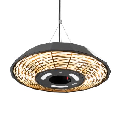 Electric Ceiling Infrared Patio Heater, TB2068C-01, Patio heater, 2000 W, Number of power levels 1, Suitable for rooms up to 20 m², Black, IP45