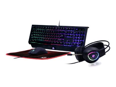 4-in-1 Backlight Gaming Kit "Phantom", GGS-UMGL4-01, Gaming Kit, Wired, US