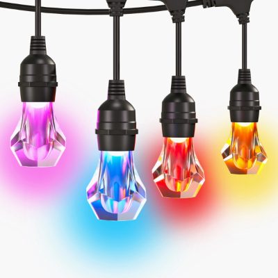 Nanoleaf Essentials Matter Smart Multicolour Outdoor String Lights Starter Kit 30m, 16M+