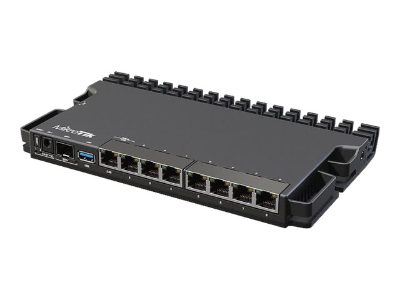 MikroTik Wired Ethernet Router RB5009UG+S+IN, Quad core 1.4 GHz CPU, 1xSFP+, 7xGigabit LAN, 1x2.5G LAN, 1xUSB, Can be powered in 3 different ways, CPU temperature monitor, Mounts FOUR of these Routers in a Single 1U Rackmount Space, RouterOS L5, MikroTik, Wired Ethernet Router, RB5009UG+S+IN, No Wi-Fi, 10/100/1000 Mbit/s, Ethernet LAN (RJ-45) ports 7, Mesh Support No, MU-MiMO No, No mobile broadband, 1, 12 month(s)