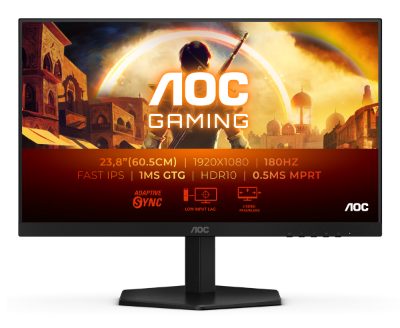 24G42E, 24 ", IPS, FHD, 16:9, 180 Hz, 1 ms, 1920 x 1080 pixels, 300 cd/m², HDMI ports quantity 1, Black