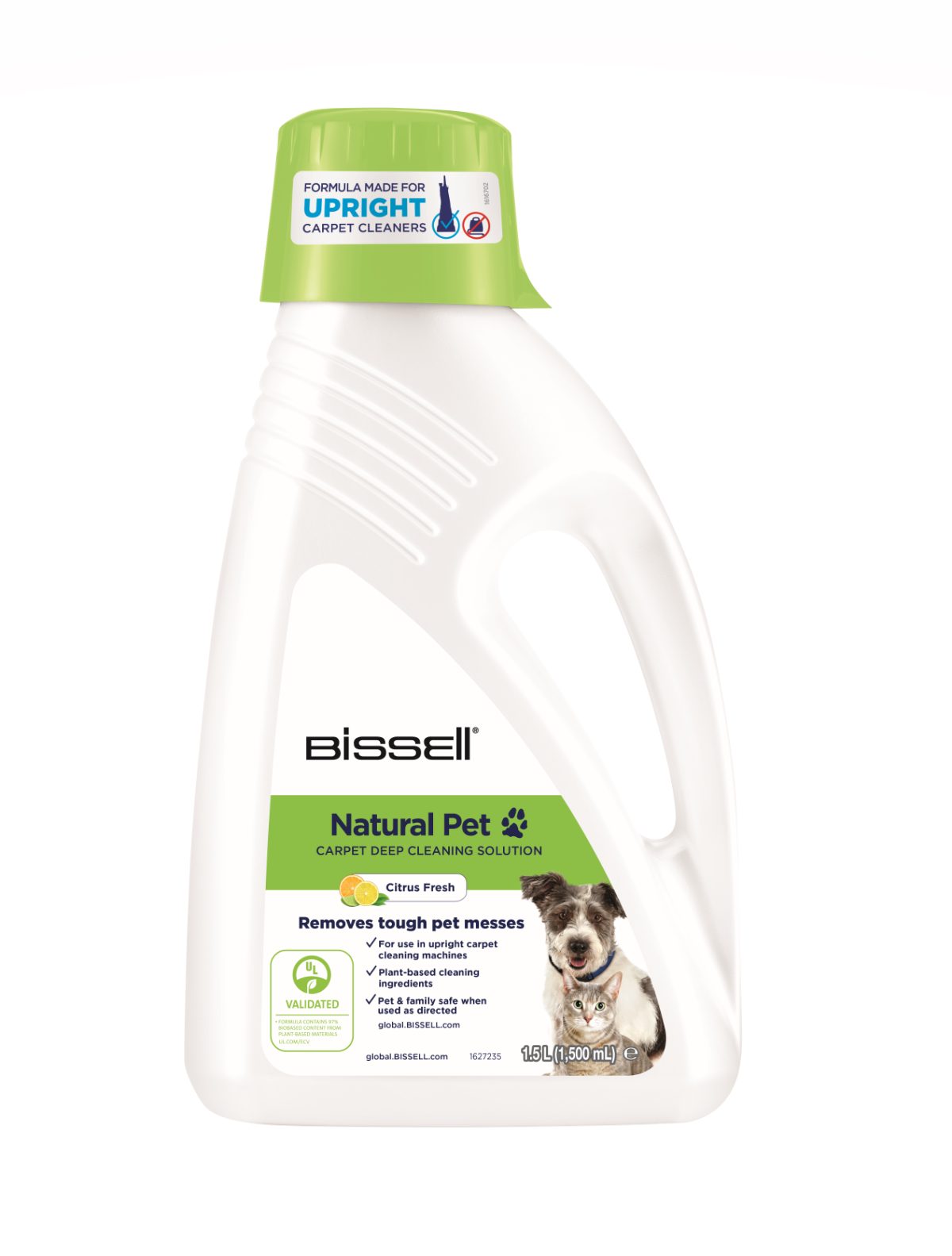 Upright Carpet Cleaning Solution Natural Wash and Refresh Pet, 1500 ml