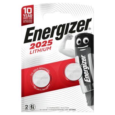 Energizer CR2025 BL2, Lithium, 2 pc(s)