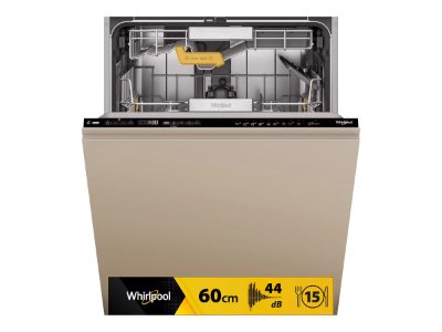 Whirlpool Dishwasher, WH8IC15B4M6LHC0, Built-in, Width 60 cm, Number of place settings 15, Number of programs 10, Energy efficiency class C, Display, Black