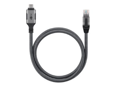 USB-A 3.1 to RJ45 Ethernet Cable, 1 m, 70696, Black
