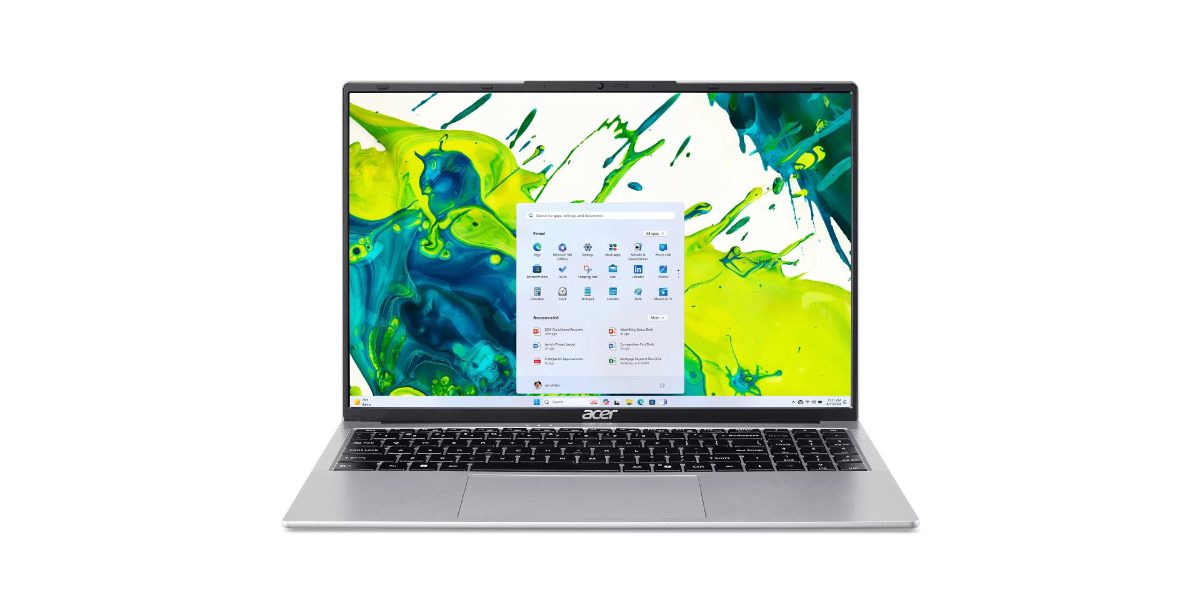 Notebook, ACER, Aspire, AL16-54P-52AL, CPU  Intel Core 5, 120U, 1400 MHz, 16", 1920x1200, RAM 16GB, DDR5, SSD 512GB, Intel Intel Graphics, Integrated, ENG, Card Reader MicroSD, Windows 11 Home, Silver, 1.53 kg, NX.D73EL.002