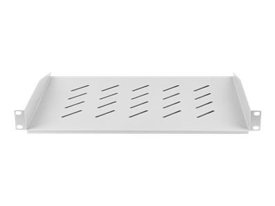 Lanberg 19" fixed shelf 1U/483x315mm, max load capacity up to 25kg, AK-1008-S, Grey