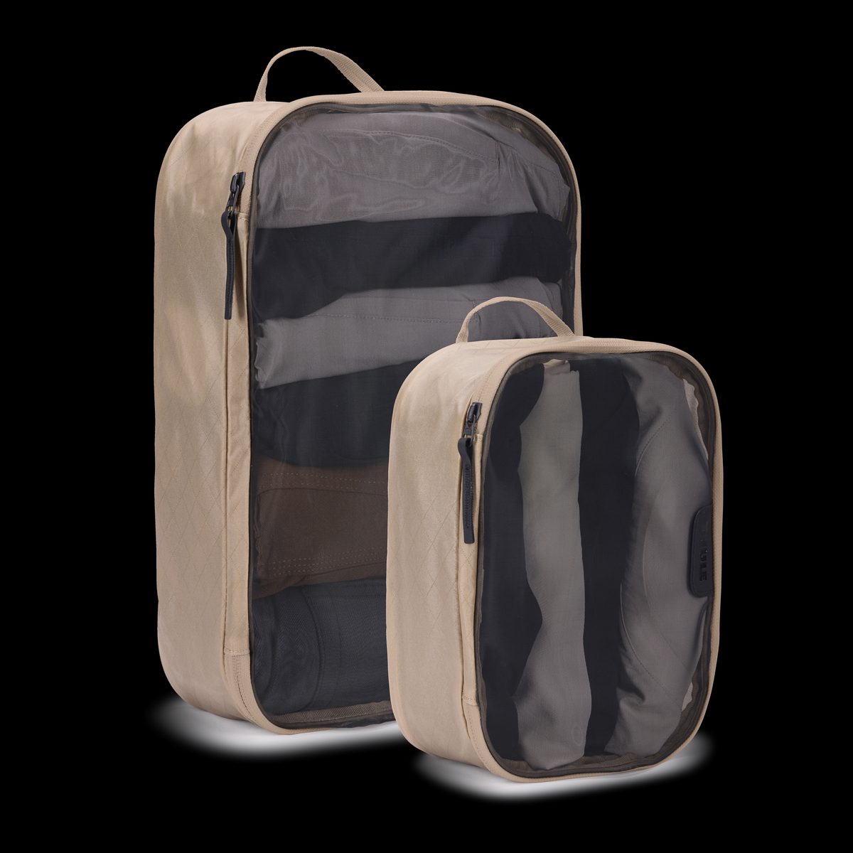 Packing Cube Set, 1x Medium, 1x Small, Packing Cube, Gentle Beige