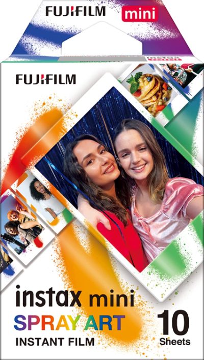 Instax Mini, Art Spray Sheet Instant Film, 54 x 86 mm, Image size: 46 x 62 mm, Quantity 10