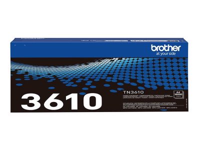 Brother TN-3610 Genuine Toner Cartridge, Black, Brother TN3610, Toner cartridge, Black