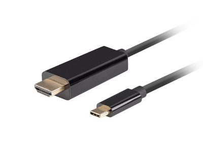 Lanberg USB-C to HDMI Cable, 0.5 m 4K/60Hz, Black, Lanberg, USB-C to HDMI Cable, CA-CMHD-10CU-0005-BK, 0.5 m