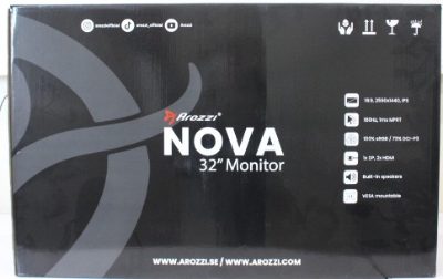 Arozzi Nova 32" IPS, 180Hz, Computer Monitor - Forest Green, Arozzi, Nova, 32 ", IPS, QHD, 16:9, 180 Hz, 1 ms, 2560 x 1440 pixels, 300 cd/m², HDMI ports quantity 2, Forest Green, Warranty 24 month(s), DEMO