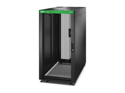 APC Easy Rack 600mm/24U/1000mm , with Roof, Side panel,castors,feet and 4 Brackets, No Bottom, black, Schneider Electric