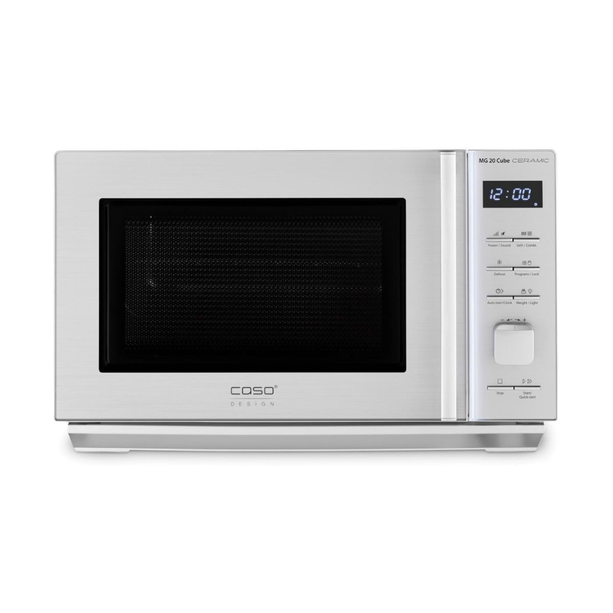 Microwave Oven with Grill, MG 20 Cube, Free standing, 800 W, Grill, Silver