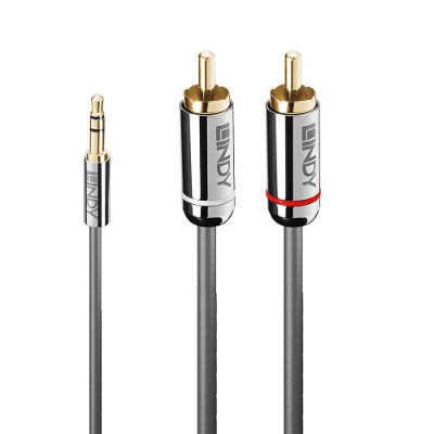 CABLE AUDIO 3.5MM TO PHONO/0.5M 35332 LINDY