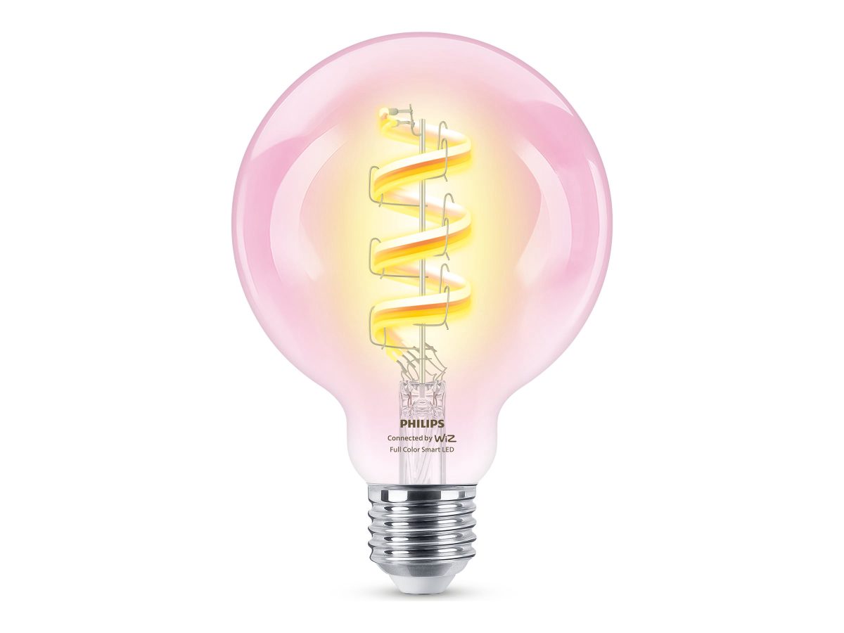 Philips Smart Philips Smart WiFi Filament Clear G95 RGB, E27, 6.3 W, Full colour