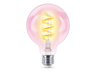 Philips Smart Philips Smart WiFi Filament Clear G95 RGB, E27, 6.3 W, Full colour