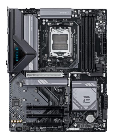 Gigabyte B850 EAGLE WIFI6E, Processor family AMD, Processor socket AM5, DDR5, Supported hard disk drive interfaces SATA, M.2, Number of SATA connectors 4