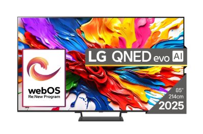TV Set, LG, 85", 4K/Smart, 3840x2160, Wireless LAN, Bluetooth, 85QNED93A6A
