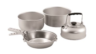Adventure Cook Set M, Aluminium, Silver