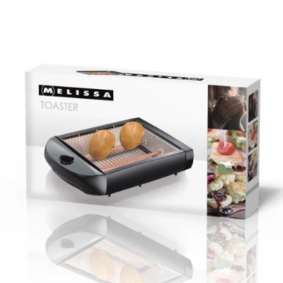 Melissa tosteris ar taimeri, 600W, melns