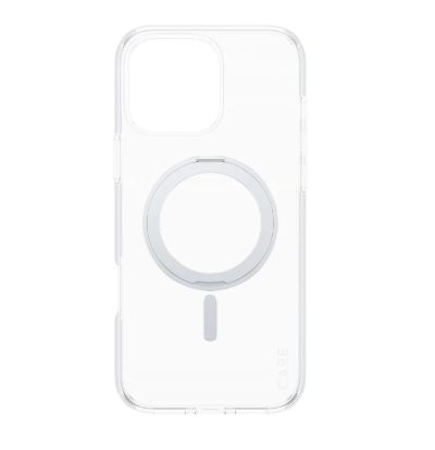 CARE Feature Case, Back cover, Apple, iPhone 16 Pro Max, Recycled plastic, Silver, Kickstand & MagSafe